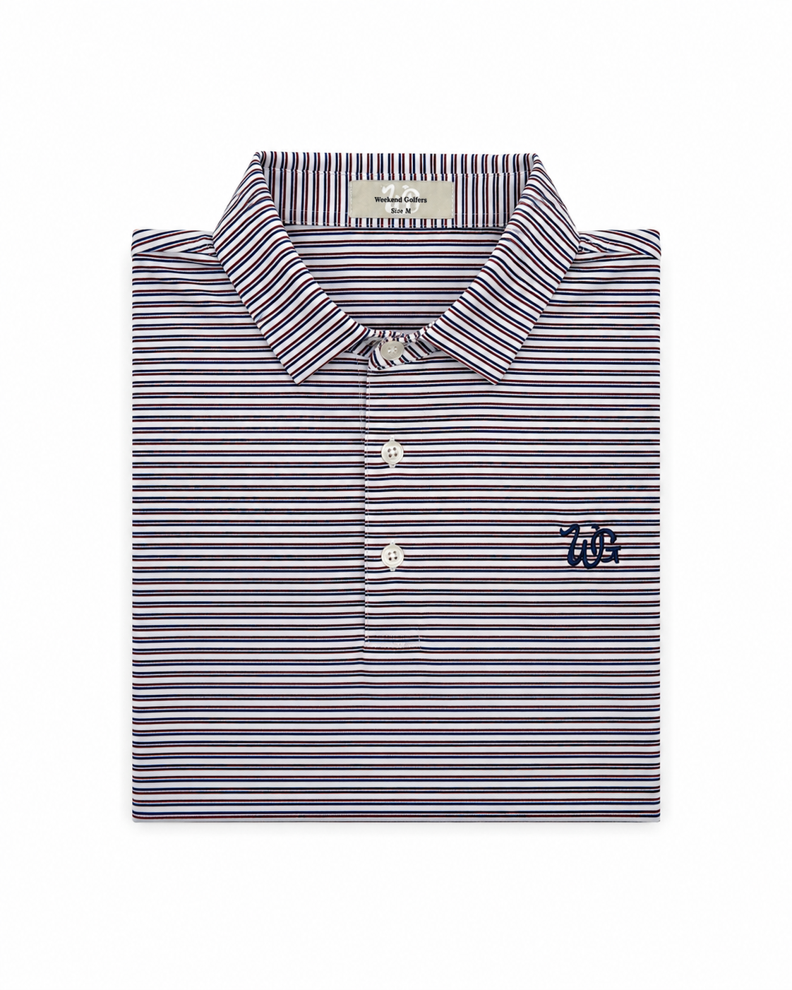The Harold Active Polo - White/Blue/Red
